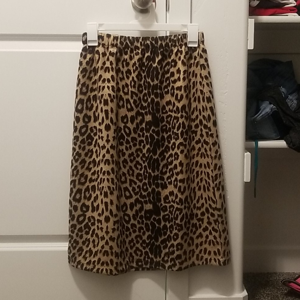 Cheetah Print Skirt
